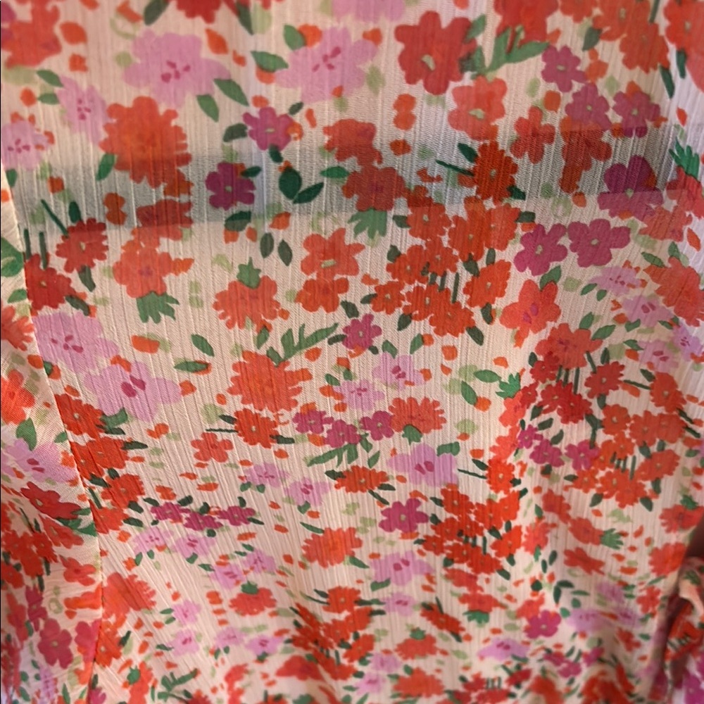 Floral Ruffle Women's dress - Picture 4 of 4